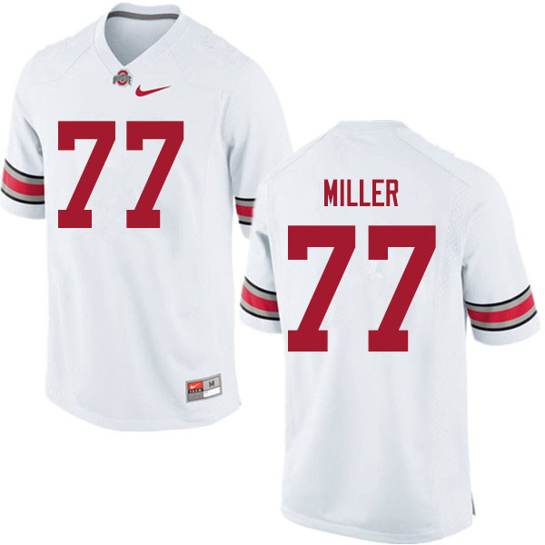 Men #77 Harry Miller Ohio State Buckeyes College Football Jerseys Sale-White